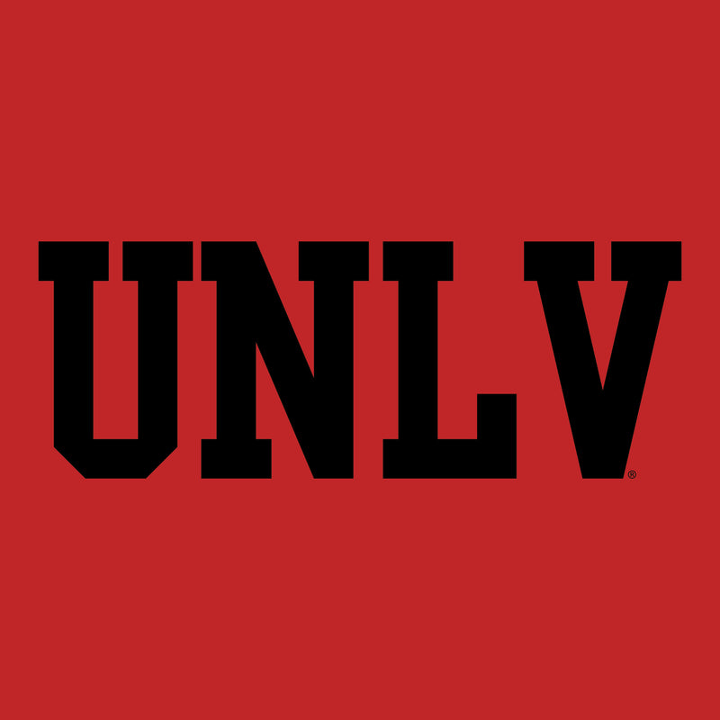 University of Nevada Las Vegas Rebels Basic Block Short Sleeve T Shirt - Red