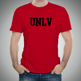 University of Nevada Las Vegas Rebels Basic Block Short Sleeve T Shirt - Red