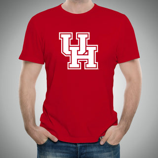 University of Houston Cougars Primary Logo Short Sleeve T Shirt - Red