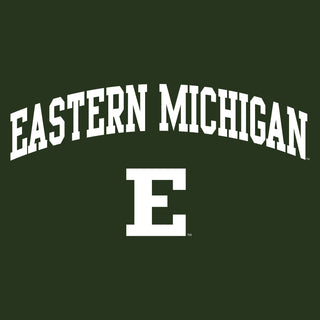 Eastern Michigan University Eagles Arch Logo Short Sleeve T Shirt - Forest