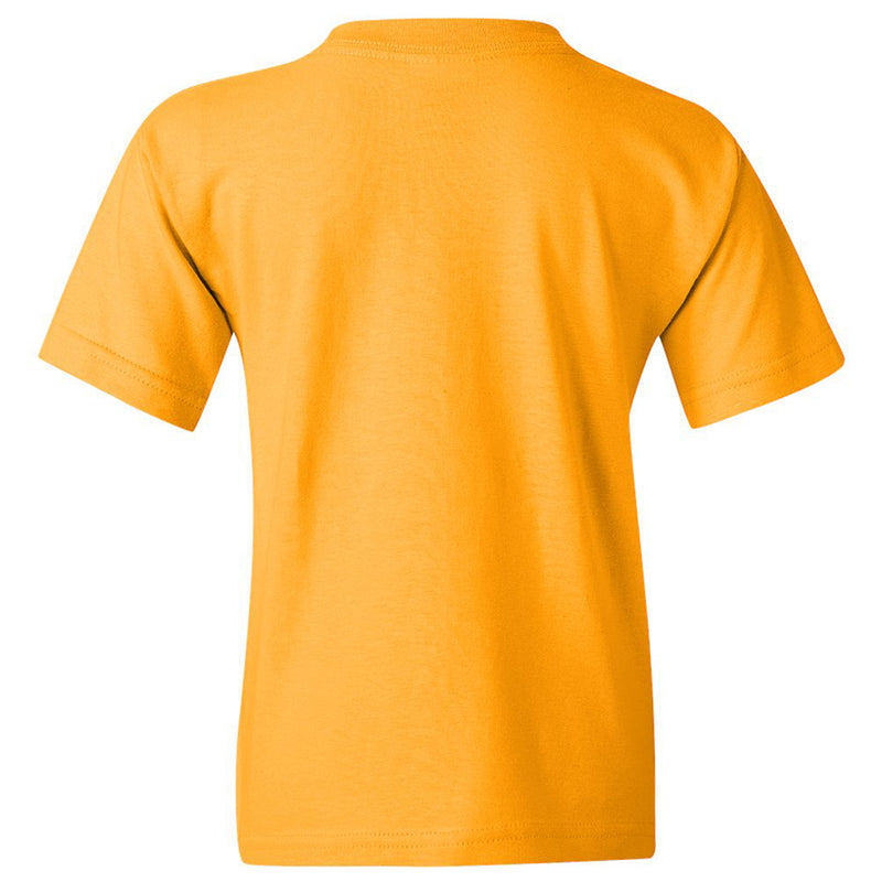 Wayne State University Warriors Arch Logo Youth Short Sleeve T-Shirt - Gold