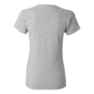 Basic Block University of Michigan Women's Basic Cotton Short Sleeve T Shirt - Sport Grey