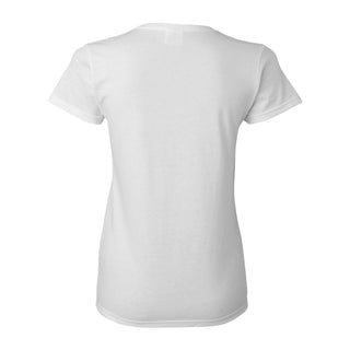 Vermont Distressed Circle Logo Womens T-Shirt - White