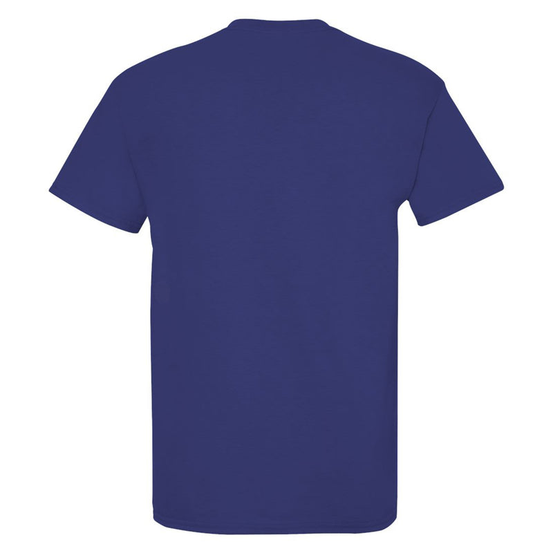 Johnson & Wales University Wildcats Primary Logo Short Sleeve T Shirt - Cobalt