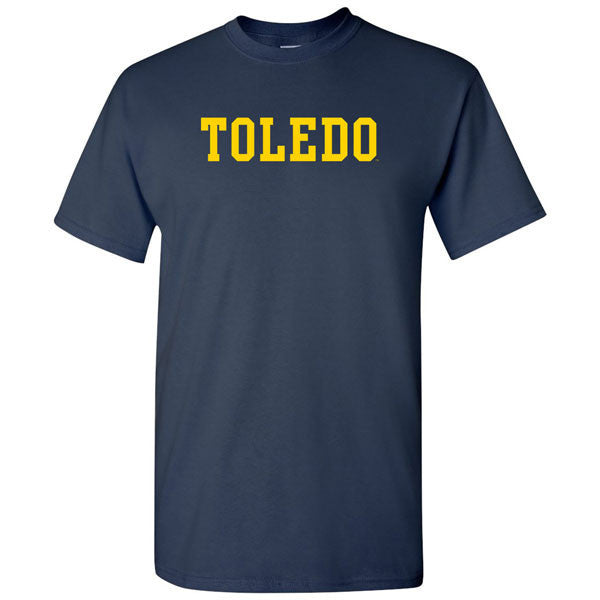 University of Toledo Rockets Basic Block Short Sleeve T-Shirt - Navy