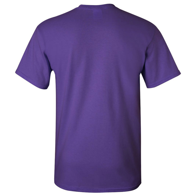 University of Northern Iowa Panthers Basic Block Short Sleeve T Shirt - Purple