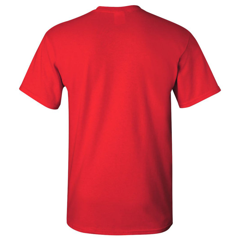 Monmouth College Fighting Scots Arch Logo Short Sleeve T Shirt - Red