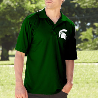 Michigan State Primary Logo LC Polo - Forest Green