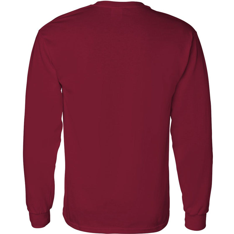 Carnegie Mellon University Tartans Basic Block Long Sleeve T Shirt - Cardinal Red
