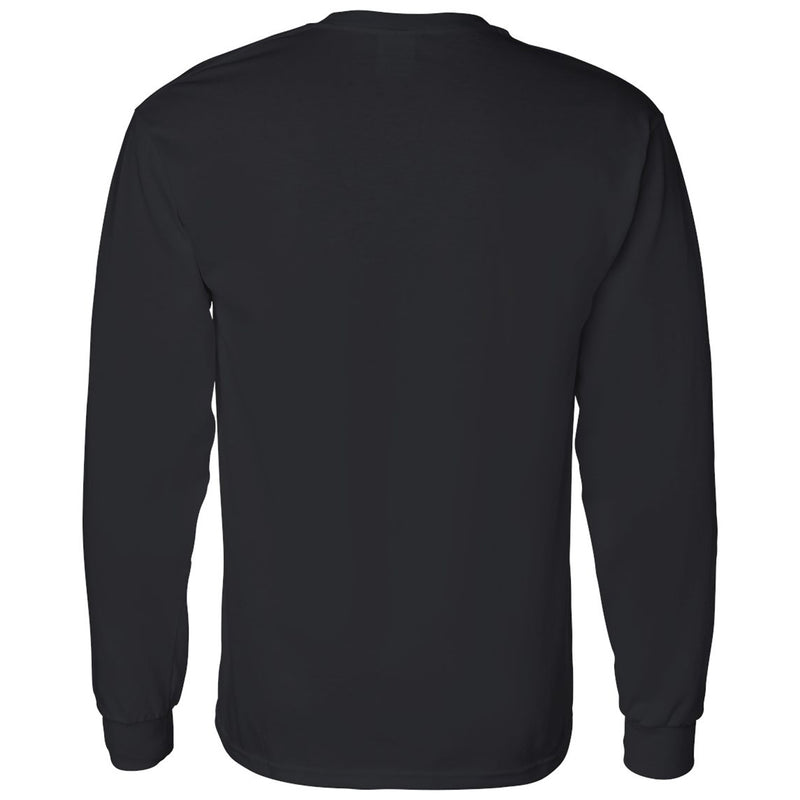 Wofford College Terriers Primary Logo Long Sleeve T Shirt - Black