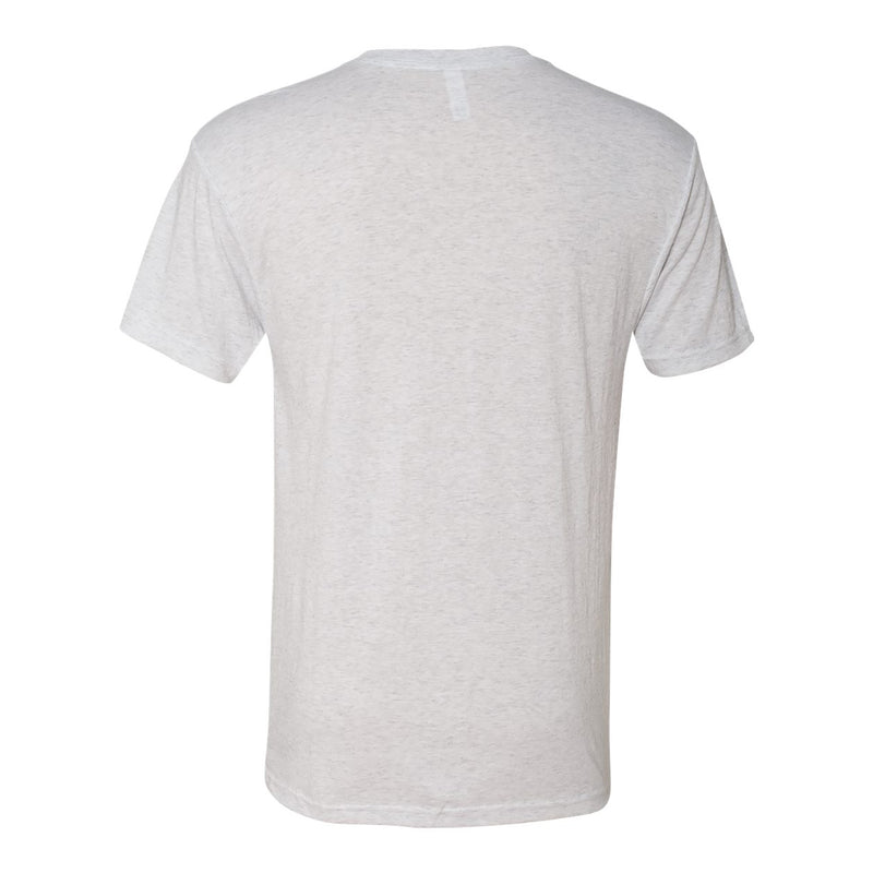 Wayne State University Warriors Primary Logo Triblend Short Sleeve T-Shirt - Heather White