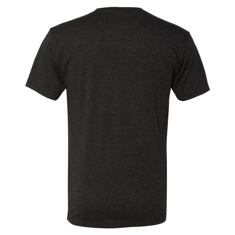 University of Iowa Hawkeyes Arch Logo Next Level Triblend Short Sleeve T Shirt- Vintage Black