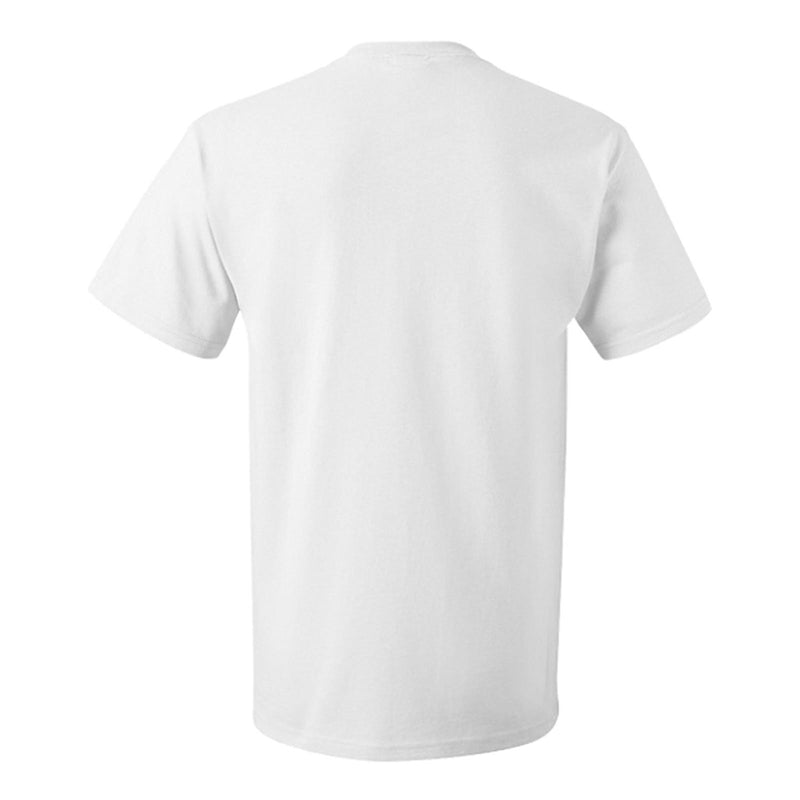 Primary Logo University of Michigan Basic Cotton Short Sleeve T Shirt - White
