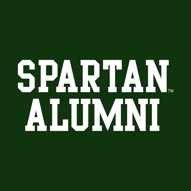 Michigan State University Spartans Basic Block Alumni Short Sleeve T Shirt - Forest Green
