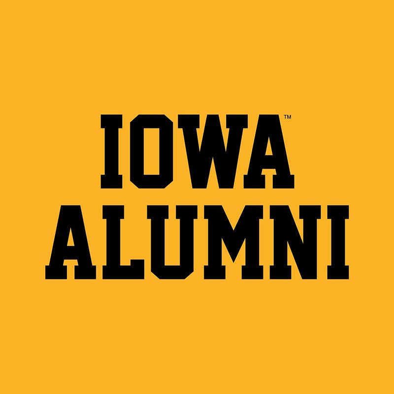 University of Iowa Hawkeyes Basic Block Alumni Short Sleeve T Shirt - Gold