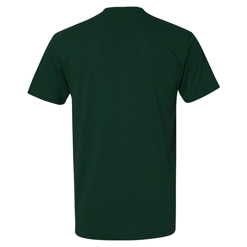 Michigan State University Spartans Dynasty Logo Next Level Short Sleeve T Shirt - Forest Green
