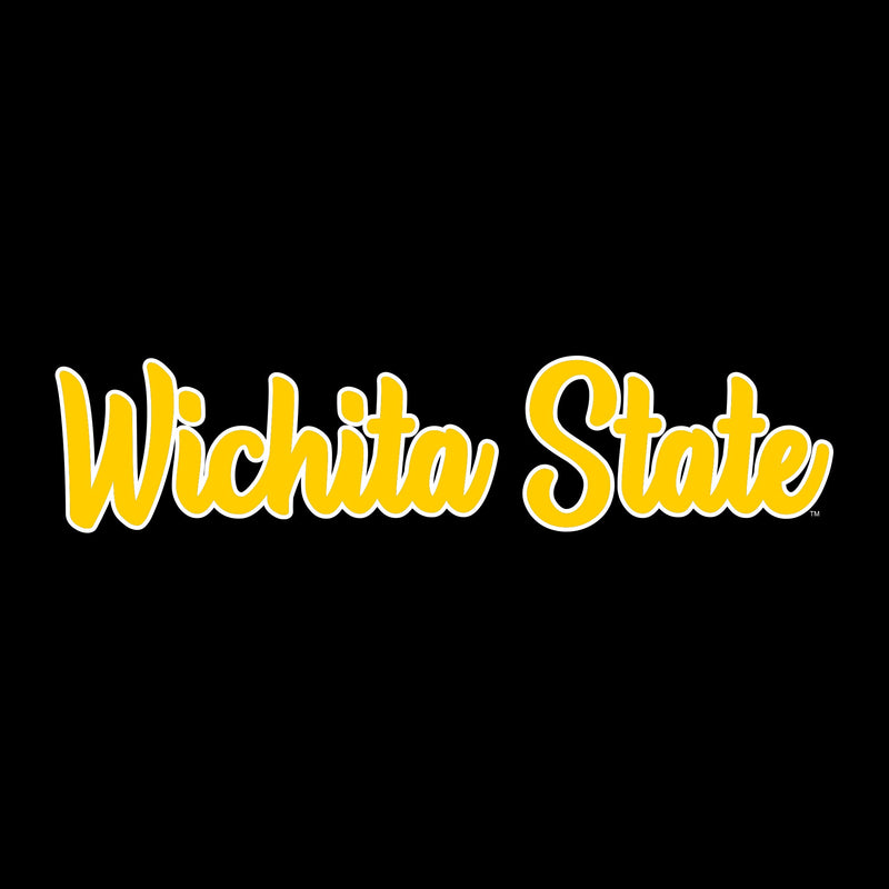 Wichita State University Shockers Basic Script Heavy Blend Hoodie - Black