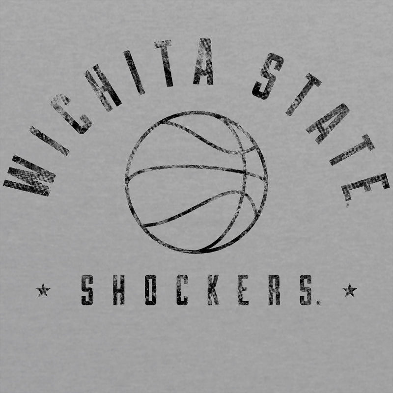 Wichita State University Shockers Basketball Metaphys Canvas Triblend Tee - Athletic Grey