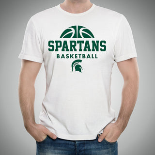 Michigan State University Spartans Basketball Hype Short Sleeve T-Shirt - White