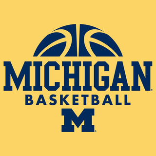 Basketball Hype Michigan Basic Cotton Short Sleeve T Shirt - Maize