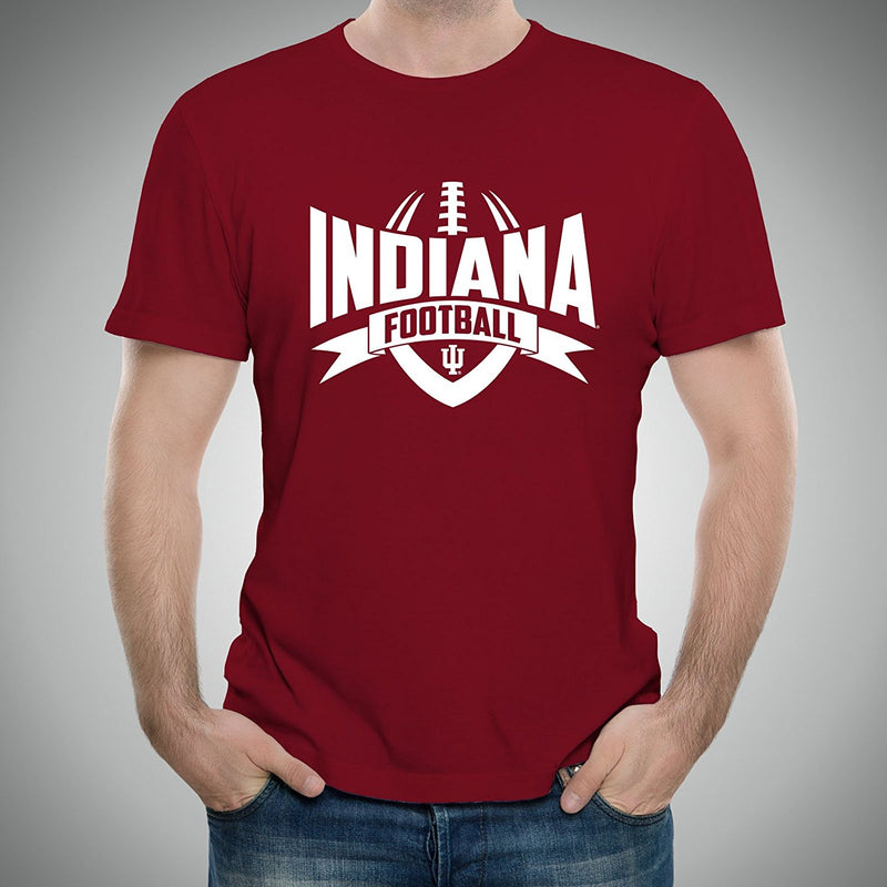 Indiana University Hoosiers Football Rush Short Sleeve T-Shirt - Cardinal
