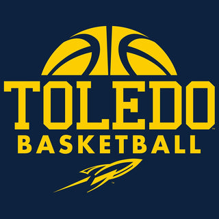 University of Toledo Rockets Basketball Hype Short Sleeve T-Shirt - Navy