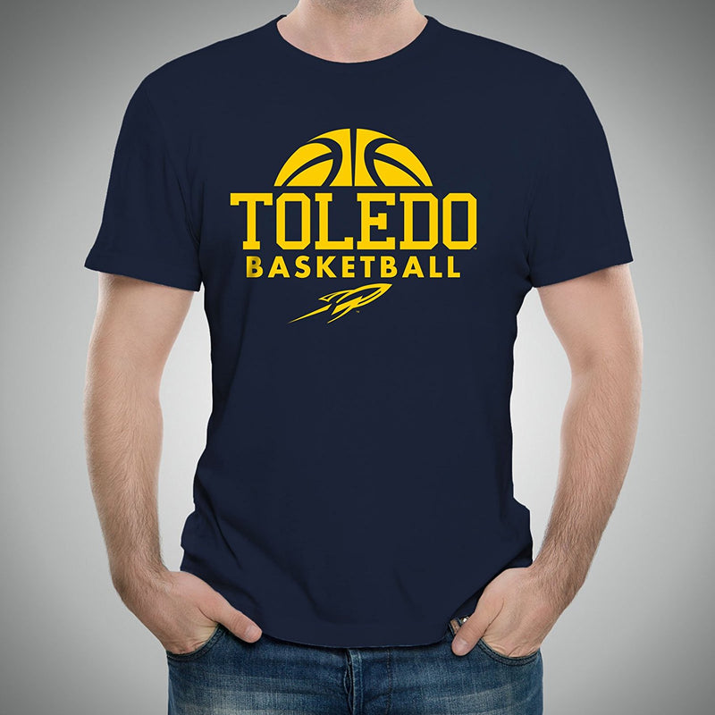 University of Toledo Rockets Basketball Hype Short Sleeve T-Shirt - Navy
