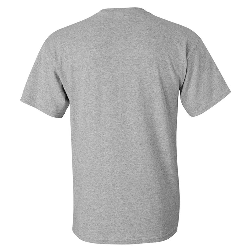 Arch Logo University of Michigan Basic Cotton Short Sleeve T Shirt - Sport Grey