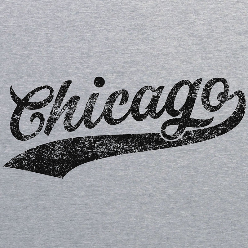 Chicago Baseball Script Next Level Short Sleeve T Shirt - Premium Heather