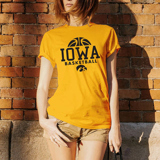 University of Iowa Hawkeyes Basketball Hype Short Sleeve T Shirt - Gold