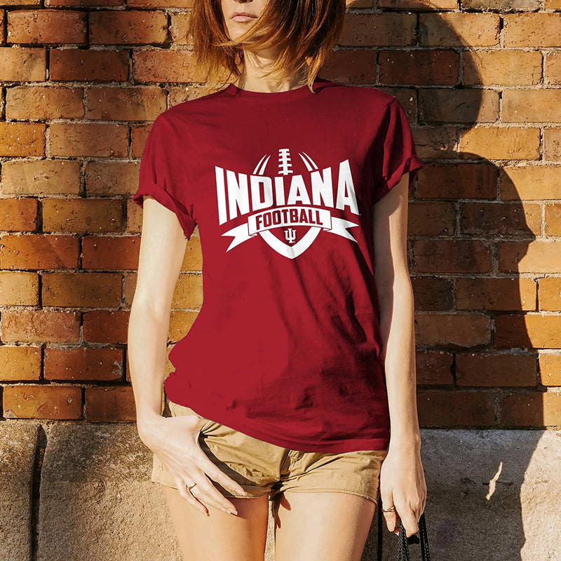 Indiana University Hoosiers Football Rush Short Sleeve T-Shirt - Cardinal