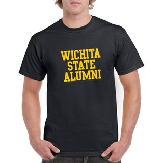 Wichita State University Shockers Alumni Block Short Sleeve T Shirt - Black