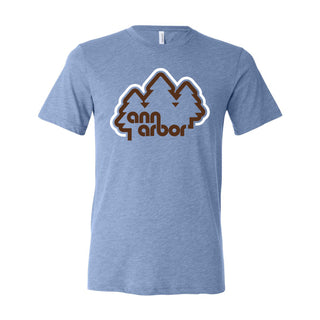 Ann Arbor Trees Canvas T-Shirt - Blue Triblend