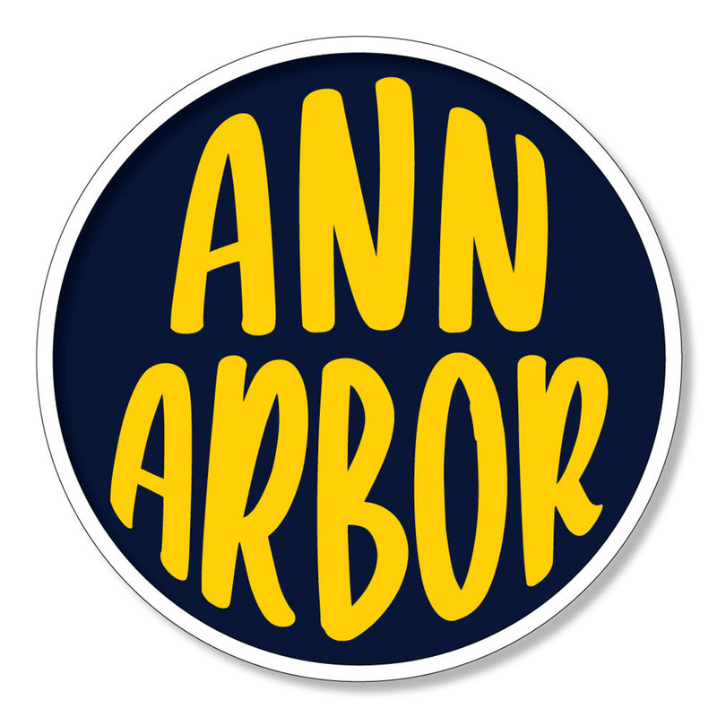3" Ann Arbor Circle Decal