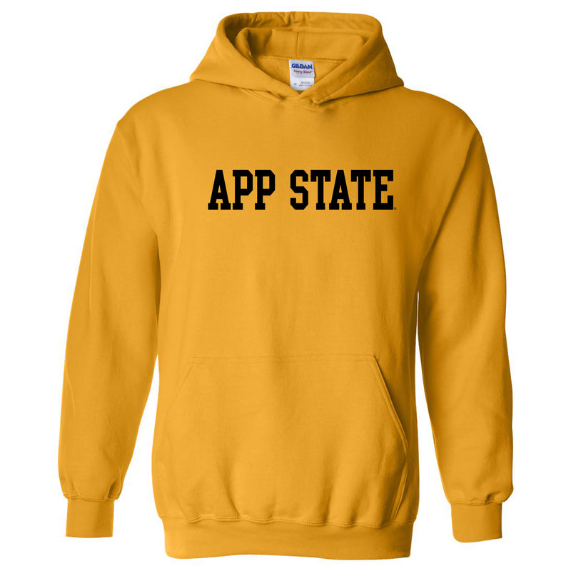 Appalachian State University Mountaineers Basic Block Cotton Hoodie - Gold
