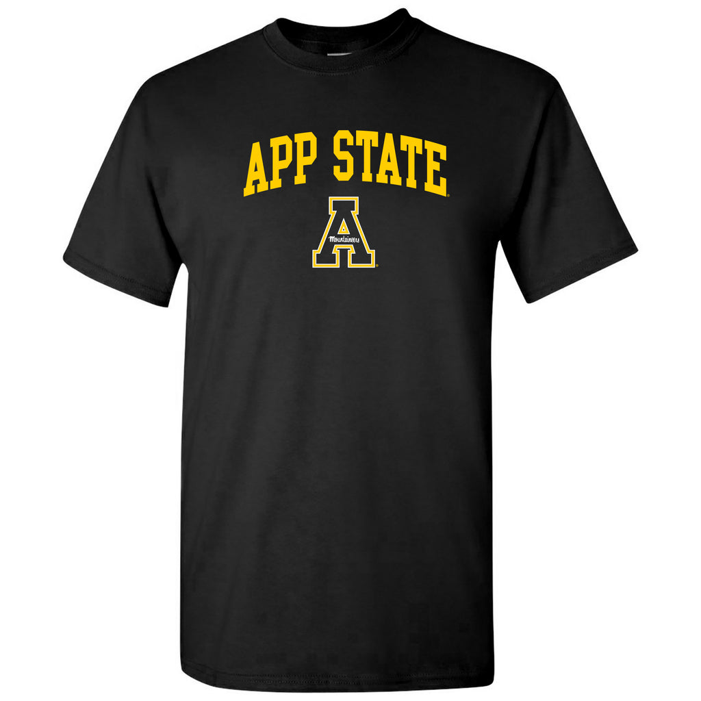 Appalachian State University Mountaineers Arch Logo Cotton T-Shirt - B ...