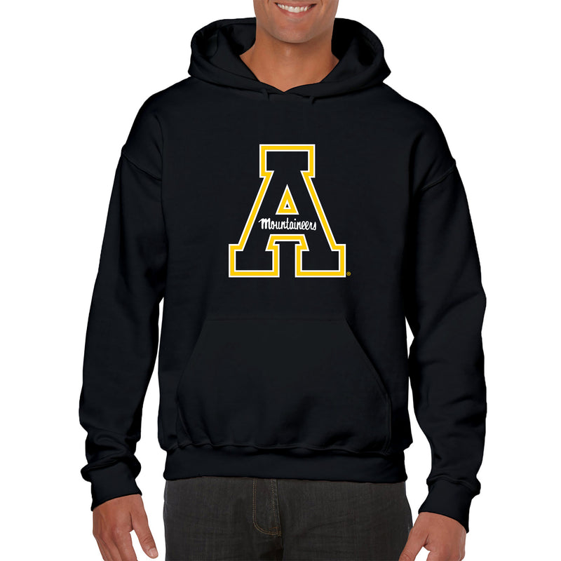 Appalachian State University Mountaineers Primary Logo Cotton Hoodie - Black