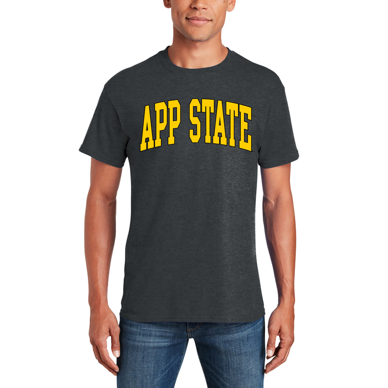 App State Mountaineers Mega Arch T-Shirt - Dark Heather
