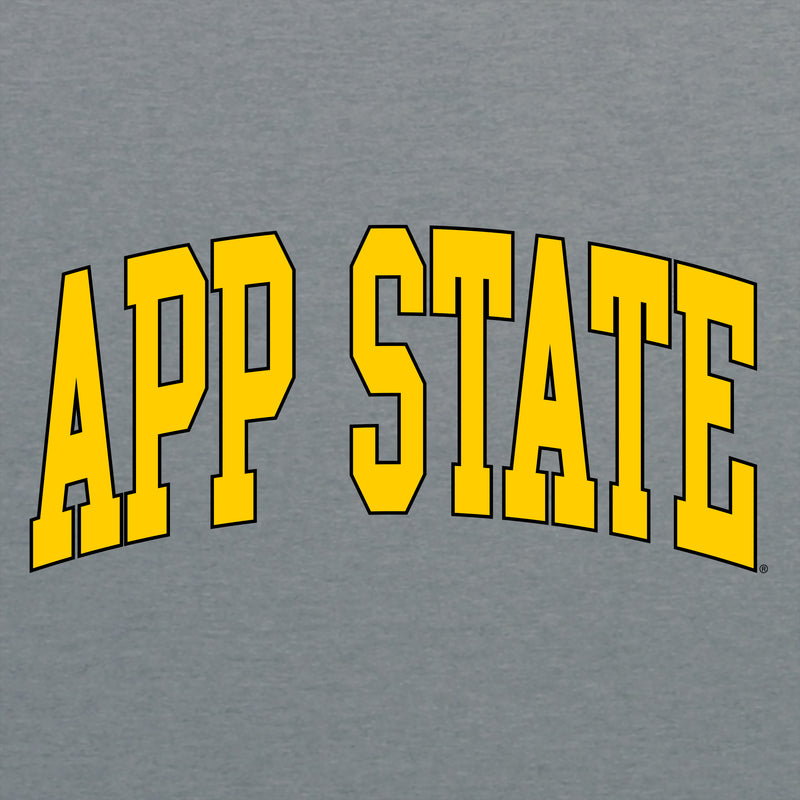 App State Mountaineers Mega Arch T-Shirt - Graphite Heather
