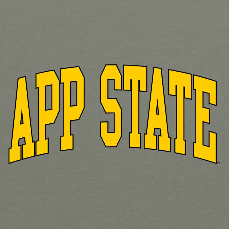 App State Mountaineers Mega Arch T-Shirt - Heather Military