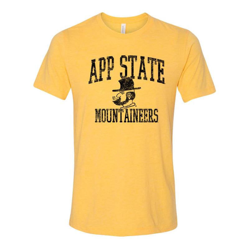Appalachian State Josef Canvas Triblend Short Sleeve T Shirt - Yellow Gold