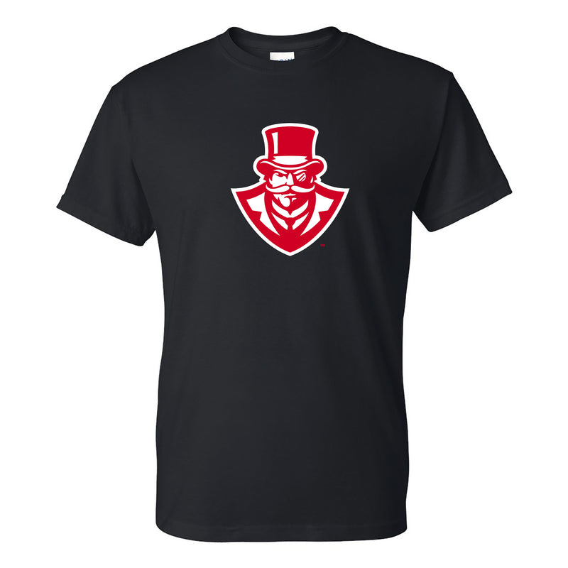Austin Peay State University Governors Primary Logo Cotton T-Shirt - Black