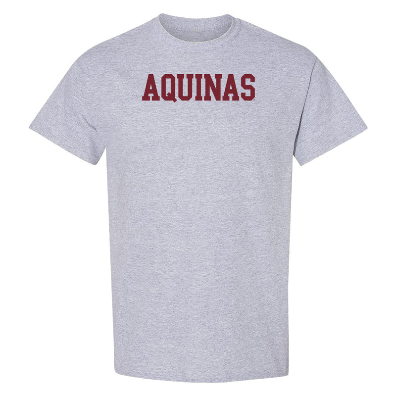 Aquinas Saints Basic Block T Shirt - Sport Grey