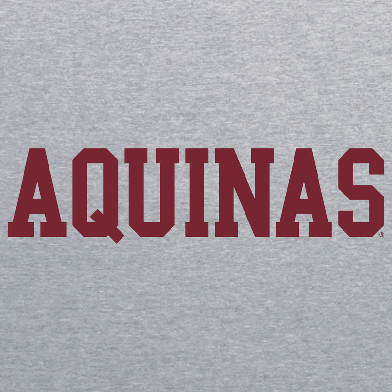 YS01 - Aquinas Saints Basic Block Youth T Shirt - Sport Grey