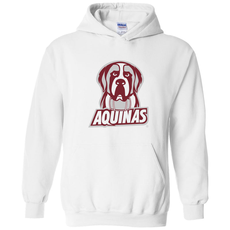 Aquinas College Saints Primary Logo Heavy Blend Hoodie - White