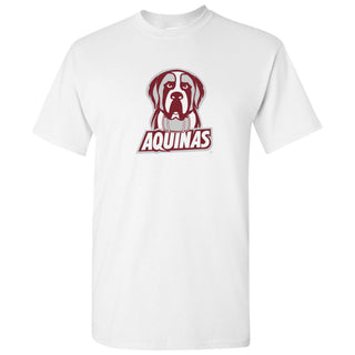 Aquinas College Saints Primary Logo Basic Cotton Short Sleeve T Shirt - White