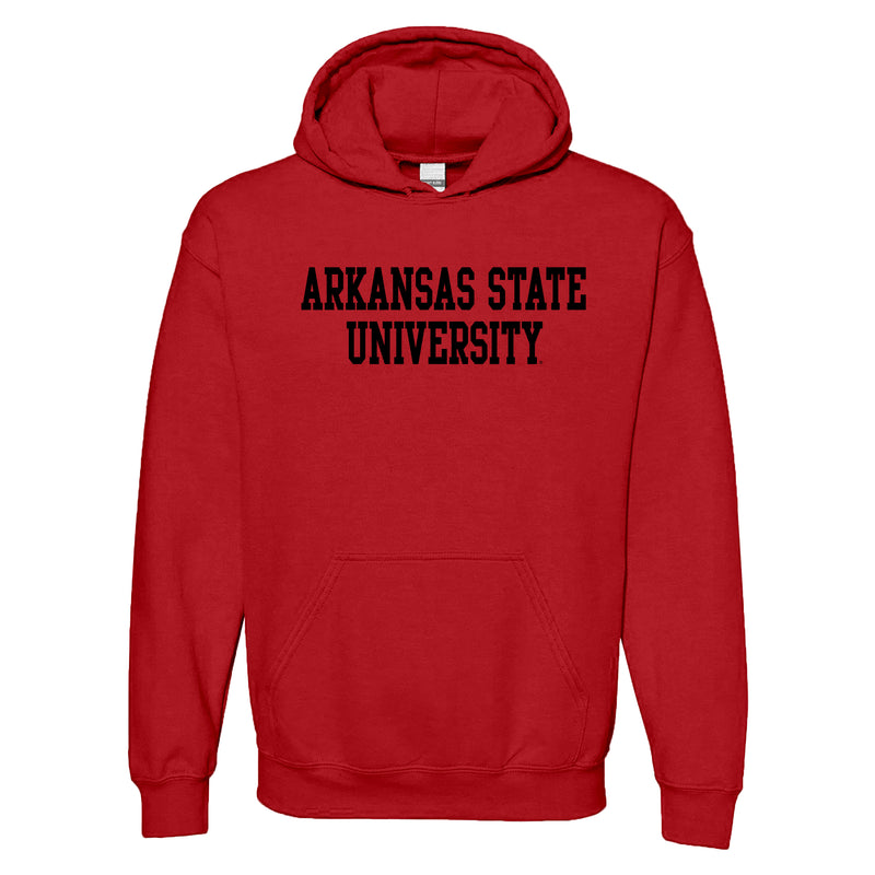 Arkansas State Basic Block Hoodie - Red