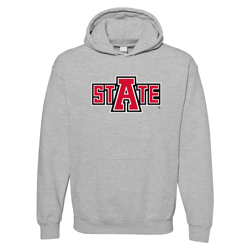 Arkansas State Secondary Logo Hoodie - Sport Grey