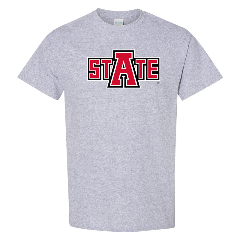 Arkansas State Secondary Logo T-Shirt - Sport Grey