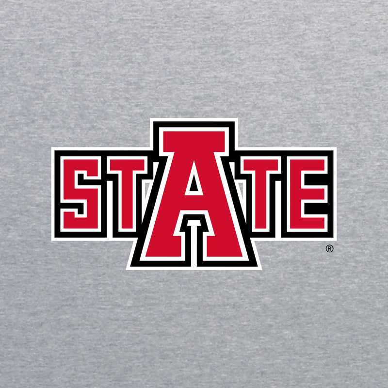 Arkansas State Secondary Logo T-Shirt - Sport Grey